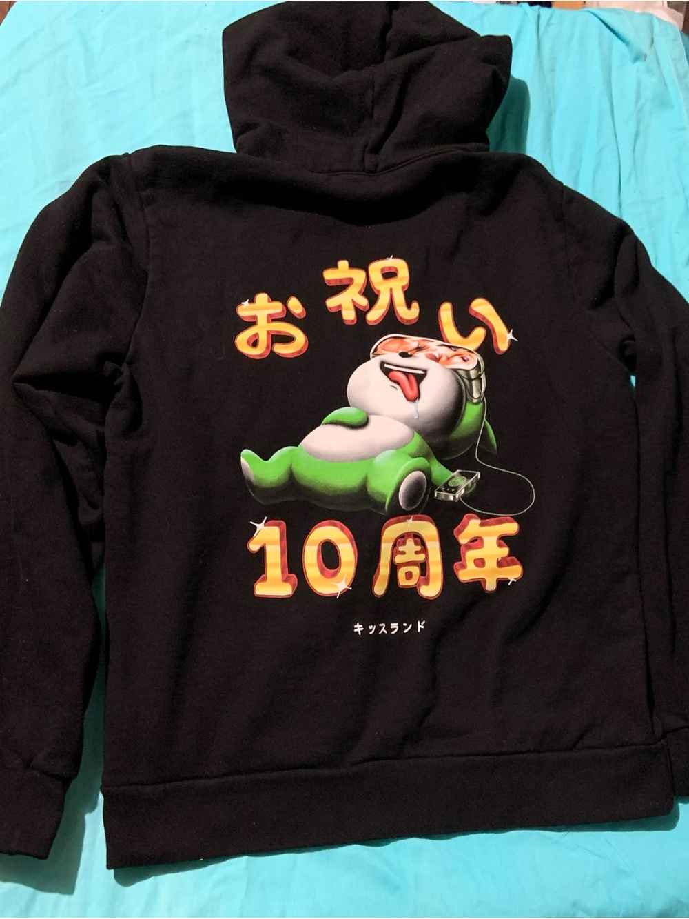 The WEEKND XO wanderlust Black Japanese Graphic 10th Anniversary Hoodie medium